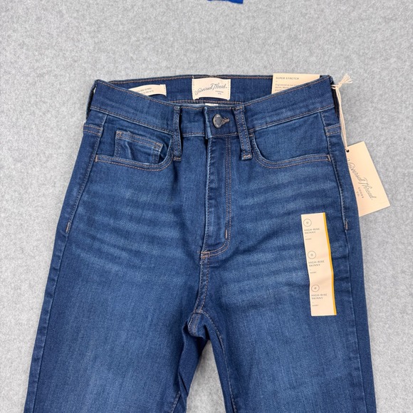 Universal Thread Jeans Womens 0 Short LOT x 3 High Rise Skinny Super Stretch NEW - Picture 4 of 16